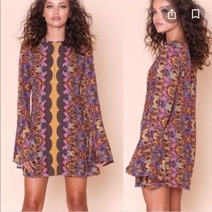 Free People Ossie Vibes Paisley Dress Tunic 70s